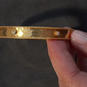 Julie Vos Savoy Bangle with CZ Accents